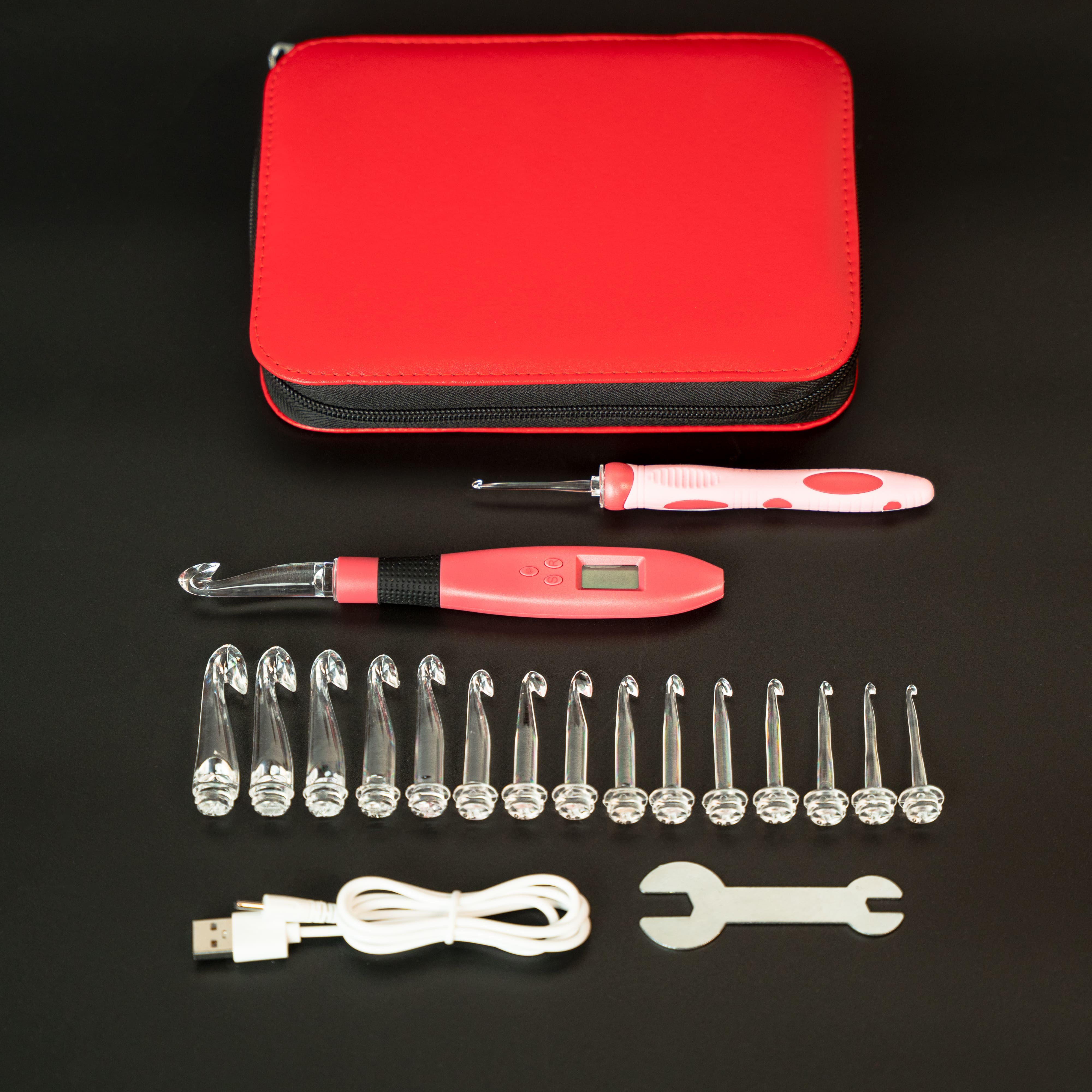 Counting LED Crochet Hook Set + Bonuses