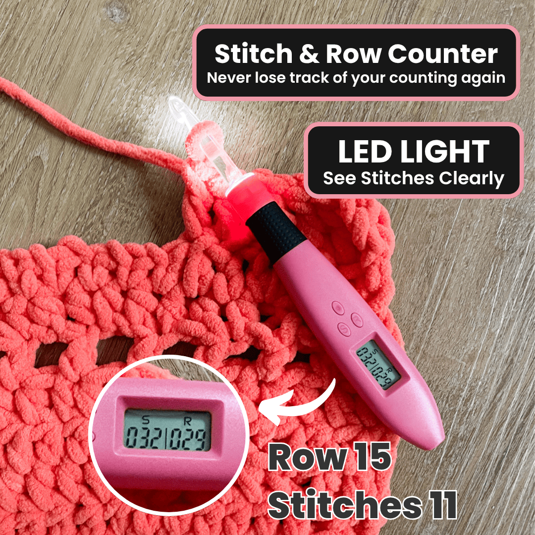Counting LED Crochet Hook Set + Bonuses